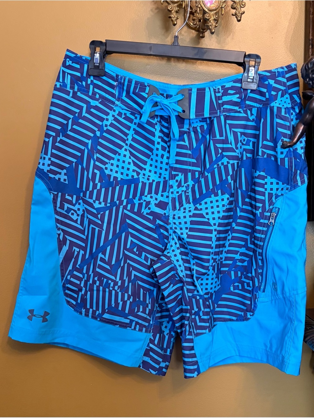 Under Armour Men’s Blue Patterned Swim Shorts